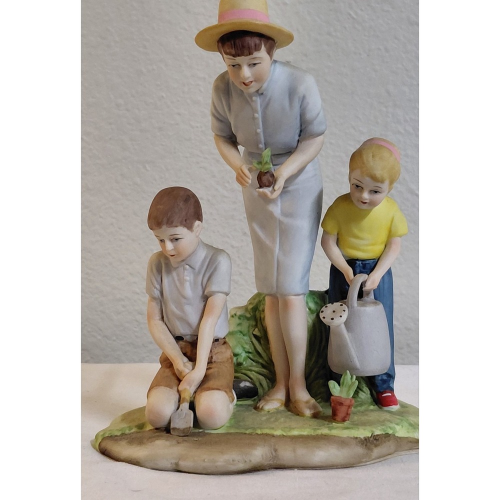 Norman Rockwell Planting The Garden Figurine Americana 1983 Arnart Limited... - Picture 5 of 9